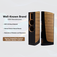 Kabinet Speaker Kayu Sistem Audio Hifi, Cangkang Speaker Kosong, Cat High Gloss