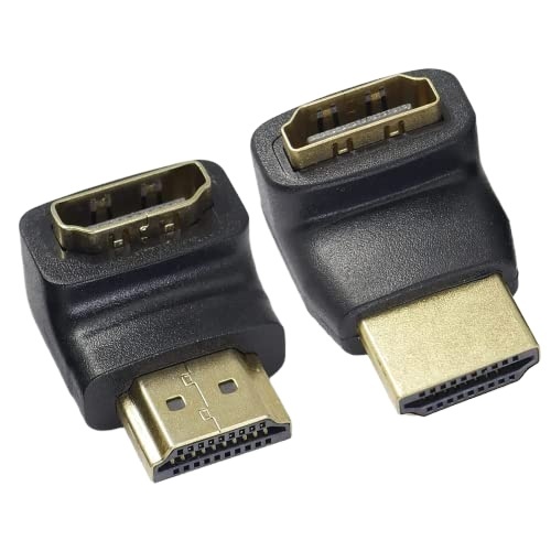 90 Degree Right Angle HDTV Male Female Extender Adapter 4K 2.0 Support Laptop Monitor Projector Pure Copper Aluminum alloy
