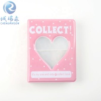 Album à billets personnalisé Kpop mini Star, porte-cartes photo transparent, style petit, étiquette