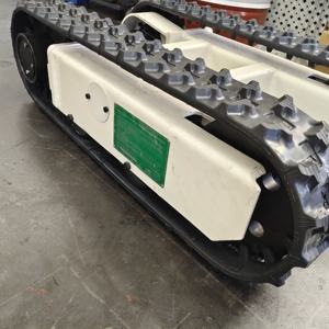 Mini telaio cingolato da 1 tonnellata di gomma da 2 tonnellate con motore idraulico cingolato per piccole attrezzature di perforazione - Product Image 4