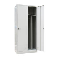 Armoire à casiers en acier à 2 portes Casiers en acier personnalisés Casiers à 2 portes en acier Armoire à vêtements en métal Casiers de rangement Meubles de chambre à coucher