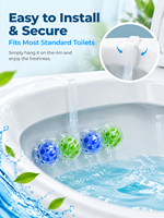 Nettoyant pour la Coupelle des Toilettes 50g, Parfum Longue Durée, Désodorisant pour Cuvette, Bloc Nettoyant en Profondeur pour la Coupelle, Couleur et Parfum Personnalisables