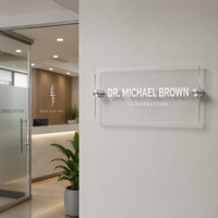 Panneaux en acrylique imprimés sur mesure, minimalistes et élégants, plaques commerciales faciles à installer, adaptés aux bureaux, hôpitaux, salons, art déco