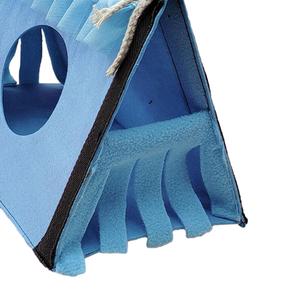 Rifugio blu per piccoli animali Tunnel per cavie ricci topi letto per piccoli animali domestici - Product Image 4