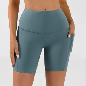 Pantaloncini sportivi <span class=keywords><strong>da</strong></span> Fitness a vita alta <span class=keywords><strong>da</strong></span> <span class=keywords><strong>donna</strong></span> più venduti pantaloncini <span class=keywords><strong>da</strong></span> ciclismo ad asciugatura rapida con natica di sollevamento <span class=keywords><strong>e</strong></span> pantaloni <span class=keywords><strong>da</strong></span> Yoga <span class=keywords><strong>attillati</strong></span> - Product Image 4