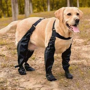 Bottes à bretelles réglables pour chiens hiver <span class=keywords><strong>neige</strong></span> pluie randonnée <span class=keywords><strong>pattes</strong></span> protecteur extérieur marche <span class=keywords><strong>chien</strong></span> bottes chaussures - Product Image 1