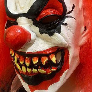 Máscara de Payaso de Pelo Rojo para Halloween, Venta al por Mayor, para Bromas, Decoración de Exterior para Fiestas y Eventos - Product Image 5