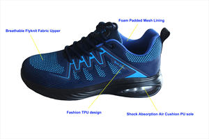 <span class=keywords><strong>Scarpe</strong></span> <span class=keywords><strong>Antinfortunistiche</strong></span> <span class=keywords><strong>Leggere</strong></span> con Assorbimento degli Urti e Protezione Anti-Schiacciamento, Colore Blu, Calzature di Sicurezza <span class=keywords><strong>Leggere</strong></span> in Tessuto Flyknit per Uomo - Product Image 2
