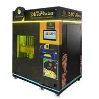 Distributeur automatique de pizza de 12 pouces avec lecteur de carte bancaire Robot libre-service professionnel Restauration rapide entièrement automatique