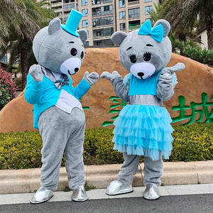 Disfraz de Mascota de Oso de Peluche Personalizado Disfraz de Mascota de Cosplay de <span class=keywords><strong>Pareja</strong></span> de Osos Tiernos para <span class=keywords><strong>Carnaval</strong></span> Boda Navidad Fiesta Festiva - Product Image 2