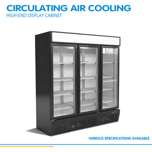 X-MING thương mại siêu thị dọc thẳng đứng Tủ đông hiển thị cửa kính đồ uống mát tủ lạnh trưng bày - Product Image 2