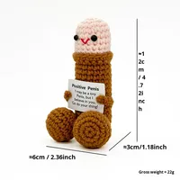Poupée pénis en crochet faite à la main avec carte d'affirmation, cadeau drôle et original pour enterrement de vie de jeune fille