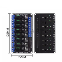 Relais DC 5V 1 2 4 8 canaux pour Module de relais à semi-conducteurs de haut niveau SSR 250V 2A