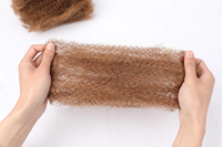 For Rebecca Extension di Capelli Brasiliani Naturali Sfusi al 100% Afro Kinky Dreadlock Trecce e Torsioni Riparazione Loc Extension Dreadlock