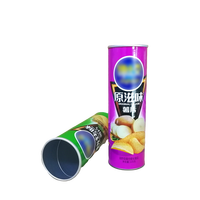 Fabricants chinois de boîtes en papier : Fourniture de tubes d'emballage pour chips de qualité alimentaire, petits tubes ronds en papier pour chips