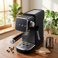 Machine à expresso tactile couleur AZ-EM1514 OEM/ODM d'usine, cafetière semi-automatique à pré-infusion pour personnalisation sous marque privée