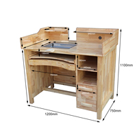 2025 établi de bijoux en bois massif de haute qualité bureau de bijoux réglable pour le placage pour table de travail pour la fabrication de bijoux