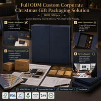 Magnetische Gatefold-Geschenkbox für Unternehmen OEM ODM 2,5mm Graupappe Notizbuch USB-Einsatz FSC BRC Jahresend-Geschäftsgeschenk MOQ500
