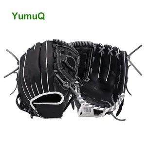 YumuQ Best Professional League Guantes de béisbol de cuero originales para mano derecha Bolsillo Grasa Adhesivo Mallet Pad