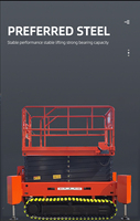 Plateforme de travail aérienne mobile électrique à ciseaux autopropulsée, hauteur maximale 10m, capacité de charge 320kg, fabricant OEM