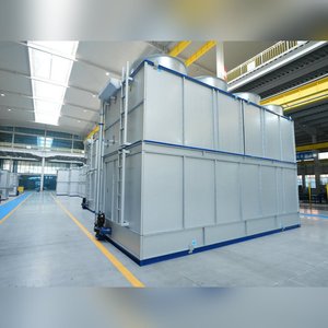 Condenseur évaporatif à flux croisé, équipement d'évaporation industriel pour chambre froide, chaîne du froid, réfrigération, économie d'énergie - Product Image 1