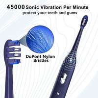 Cepillo de Dientes Eléctrico Sónico Inteligente YBK Fashion, de Alta Potencia y Bajo Ruido, con Carga Inalámbrica y Marca Privada