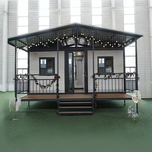 Rumah Kontainer Lipat Premium Bersertifikat CE Rumah Modular Prefabrikasi untuk Hotel dan Resor - Product Image 1