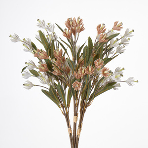 Safari <strong>Sunset</strong> Leucadendron <strong>Flowers</strong> with Flocked Stem Artificial Leucadendron Spray for Home Wedding Decor - Product Image 6