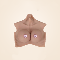 Seins artificiels réalistes de haute qualité, grande taille, forme ronde, imperméables, pour transgenres, drag queens et travestis.