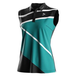 Polo sans manches pour femme moderne, tissu extensible doux, look élégant et sportif, adapté aux joueuses de golf et aux activités sportives - Product Image 1