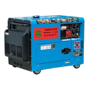 Générateur diesel 3-10 kW monophasé triphasé, type silencieux extérieur, refroidissement par air, démarrage par lanceur, 220 V 50 Hz, alimentation de secours résidentielle - Product Image 2