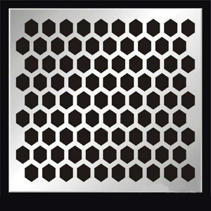 Plaque d'aluminium perforée insonorisante, personnalisable en forme. - Product Image 2