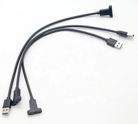 Câble d'extension blindé USB 3.0 A mâle vers USB Type C 3.1 femelle à fixation par vis pour ordinateur et carte mère
