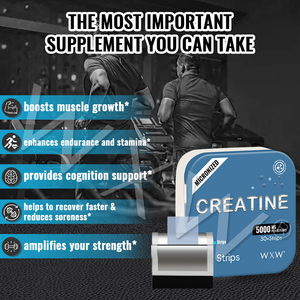 Excelente precio, aumento de energía, crecimiento muscular, disolución de creatina, tiras finas orales, suplemento de creatina, película soluble Oral - Product Image 6