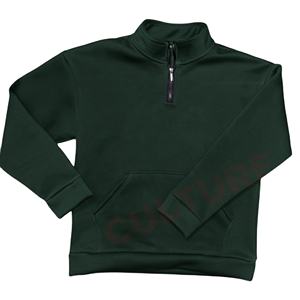 Sudaderas con Capucha de Felpa para Hombre, 100% Algodón, con Logotipo Bordado Personalizado de Alta Calidad al por Mayor, Sudaderas con Media Cremallera y Cierre de Cremallera - Product Image 2