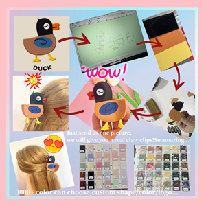 QianJin personalizzabile elegante acetato acrilico eco-friendly Fashion per capelli da donna con Logo personalizzato - Product Image 5