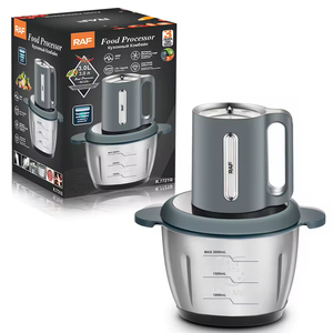 Blender de cuisine 2L, hachoir électrique multifonction en acier inoxydable, bol inclus, pour la préparation de repas pour bébés, vente en gros - Product Image 4