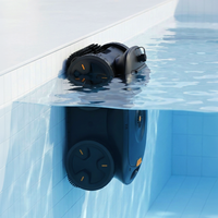 Robot Limpiafondos Inalámbrico Addotron |   Fregadora de Pisos Inalámbrica con Batería de 9000 mAh