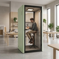 Cabine de bureau insonorisée pour 1 personne, cabine acoustique de concentration, studio créatif, cabine téléphonique I-01-1
