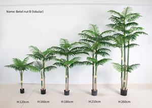 Bonsaï en plastique Jade Horizon, plante artificielle bon marché, verte, grande, salon, haute qualité, écologique, décoration tropicale pour la maison, Areca - Product Image 6