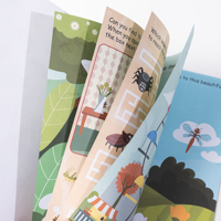 Livre d'activités Montessori sensoriel et silencieux pour tout-petits, portable pour les voyages, avec scènes autocollantes réutilisables, vente en gros