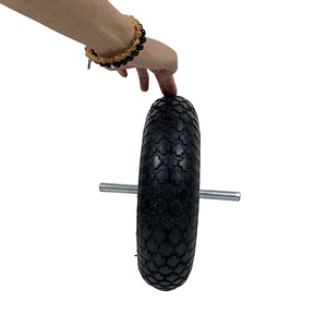 <span class=keywords><strong>Rueda</strong></span> Neumática Reforzada 3.50-8 para Carretilla con Llanta de Acero y Rodamiento de Bolas, Neumático Inflable de Alta Carga para Carrito de Jardín - Product Image 6