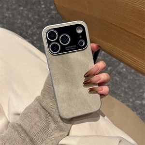 Funda de Teléfono Móvil Antideslizante con Textura de Mezclilla y Ventana Grande para iPhone 14 15 16 17 Pro Max, Protección Anticaídas - Product Image 6