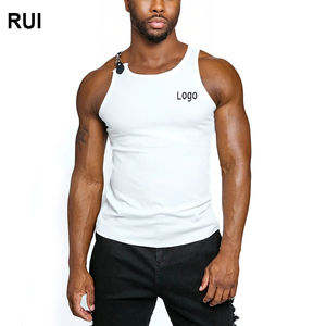 RUIQUWIN verano hombres ligero transpirable chaleco sin mangas lona moda acanalado ropa exterior estilo callejero al por mayor - Product Image 1