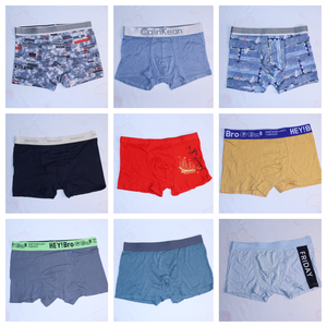 Goedkope heren boxershorts van katoen en ijzijde, diverse stijlen en maten, effen en met print, ondergoed voor mannen - Product Image 2