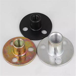 Plaque de connexion pour meubles en fer, plaquée zinc jaune, 3 trous, tailles M6, M12, 1/4, 5/16, 3/8, vente en gros - Product Image 5
