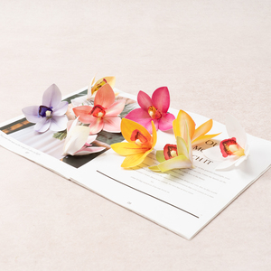 Flores de Seda, Orquídeas Artificiales, Follaje, Decoración para Escenarios, Materiales Florales, Adornos para Salas de Té al Estilo Chino - Product Image 4