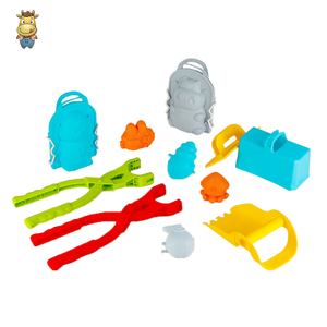 Kit de fabrication de boules de neige, ensemble de 11 jouets de neige avec sac à dos, moules à neige, pinces, pelle, jouets de combat de neige d'hiver, jouets de sable de plage pour enfants - Product Image 1