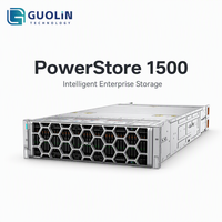 Serveur de stockage unifié Dell PowerStore 1500 Gen3 neuf/occasion avec 24 baies de disques NVMe E3 EDSFF et 512 Go de mémoire pour la virtualisation de centre de données et les bases de données