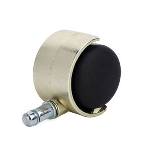 Roulettes pivotantes en nylon à double roue dorées écologiques de 50 mm, en acier réglable, silencieuses, charge maximale de 30 kg, pour meubles de bureau - Product Image 2